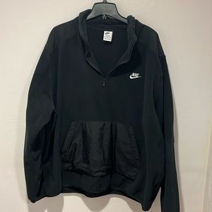 XXLT black Nike fleece 1/4 zip sweatshirt